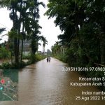 Intensitas Hujan Tinggi, Beberapa Gampong di Kecamatan Sawang Aceh Selatan Terendam Banjir