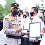 Kapolres Bener Meriah beserta sejumlah Personel Polres Bener Meriah Mendapat Penghargaan Dari Kapolda Aceh