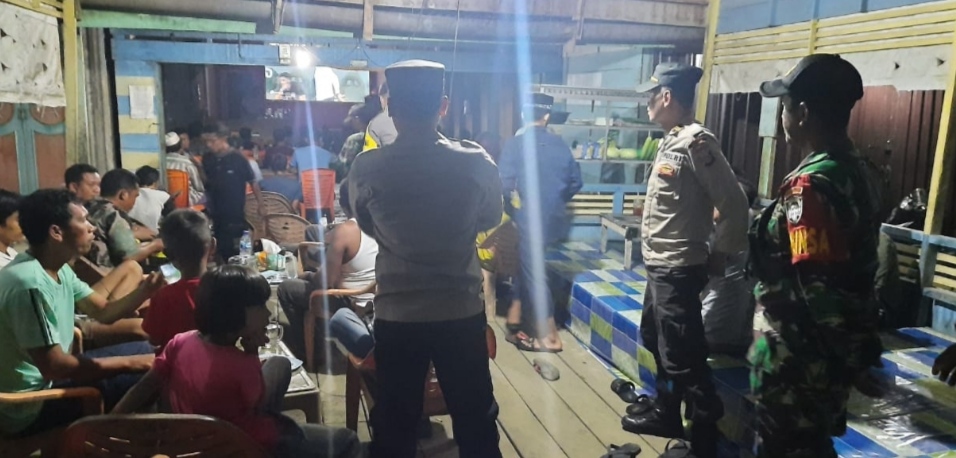 Sinergitas TNI-Polri Lakukan Patroli Malam Jaga Harkamtibmas