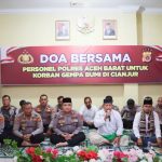 Polres Aceh Barat Gelar Do’a Bersama Untuk Korban Gempa di Cianjur