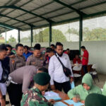 Jelang HUT Brigif 25/Siwah yang Ke-5 Tahun, Polres Aceh Utara Berpartisipasi Ikuti Giat Donor Darah