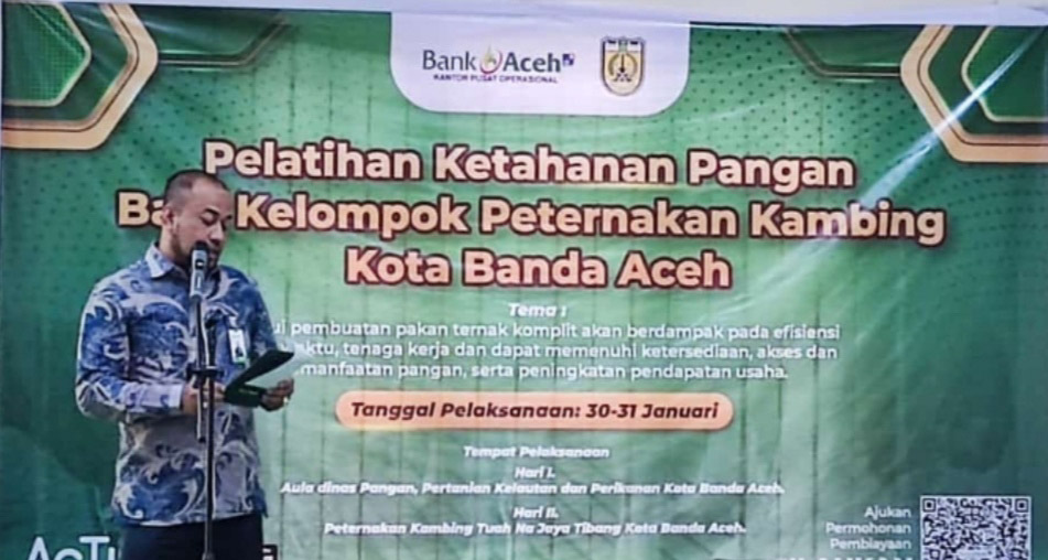 Bank Aceh KPO Gelar Pelatihan Ketahanan Pangan Bagi Kelompok Peternakan Kambing di Banda Aceh