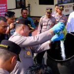 Polres Aceh Utara Musnahkan Barang Bukti Narkoba Senilai Belasan Miliar