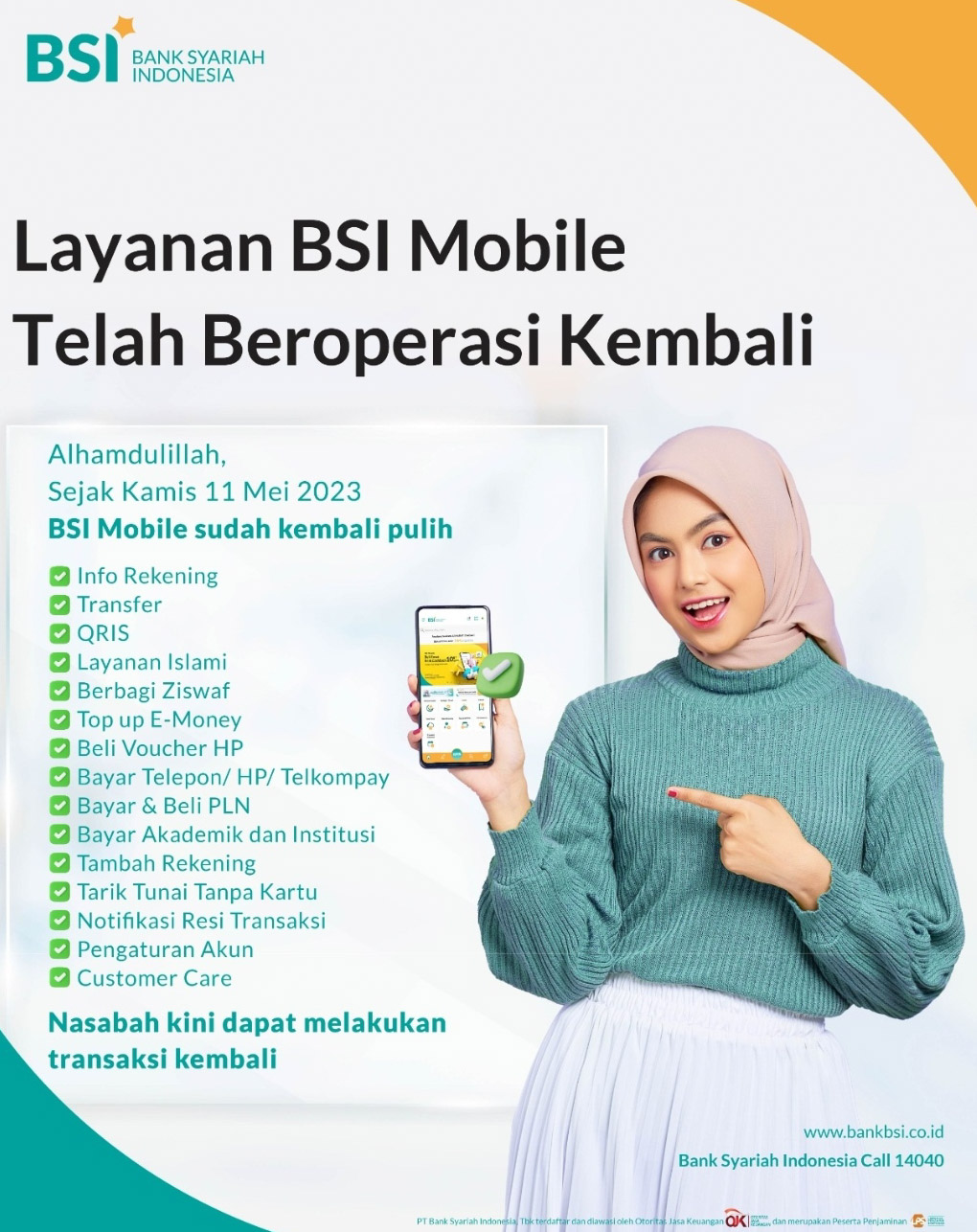 Gangguan IT Pulih, BSI Senantiasa Lindungi Data & Dana Nasabah, Perkuat Sistem Keamanan Siber