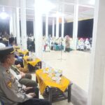 Polsek Karang Baru PAM dan Monitoring Penyambutan Kepulangan Jama’ah Haji