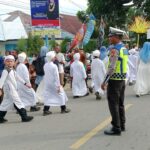 Satlantas Polres Aceh Tamiang Kawal dan PAM Karnaval